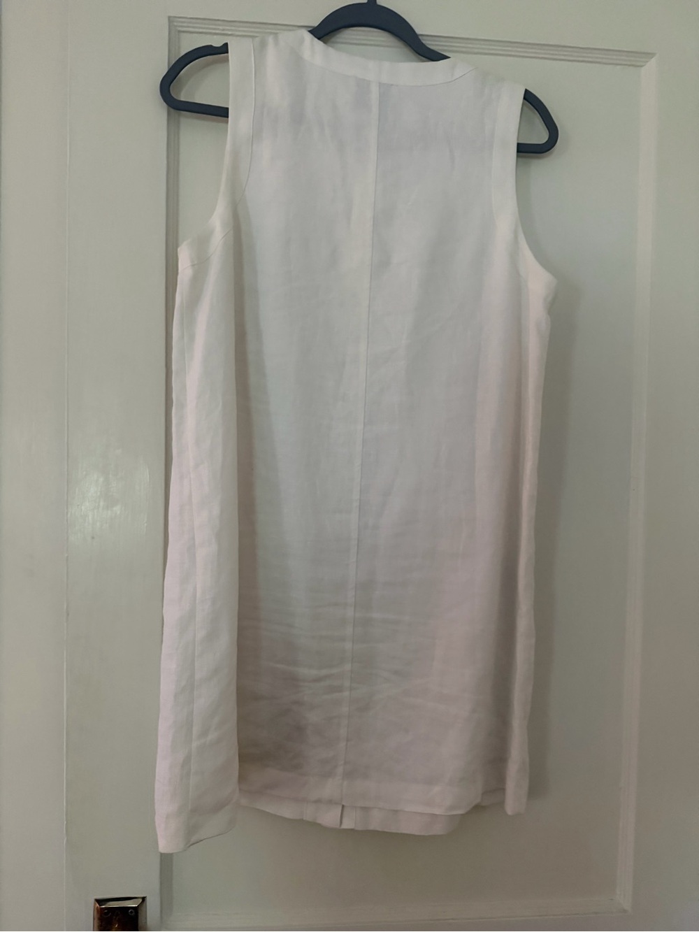 Reformation TropezSleeveless White Button-Front Mini Dress - Picture 3 of 4